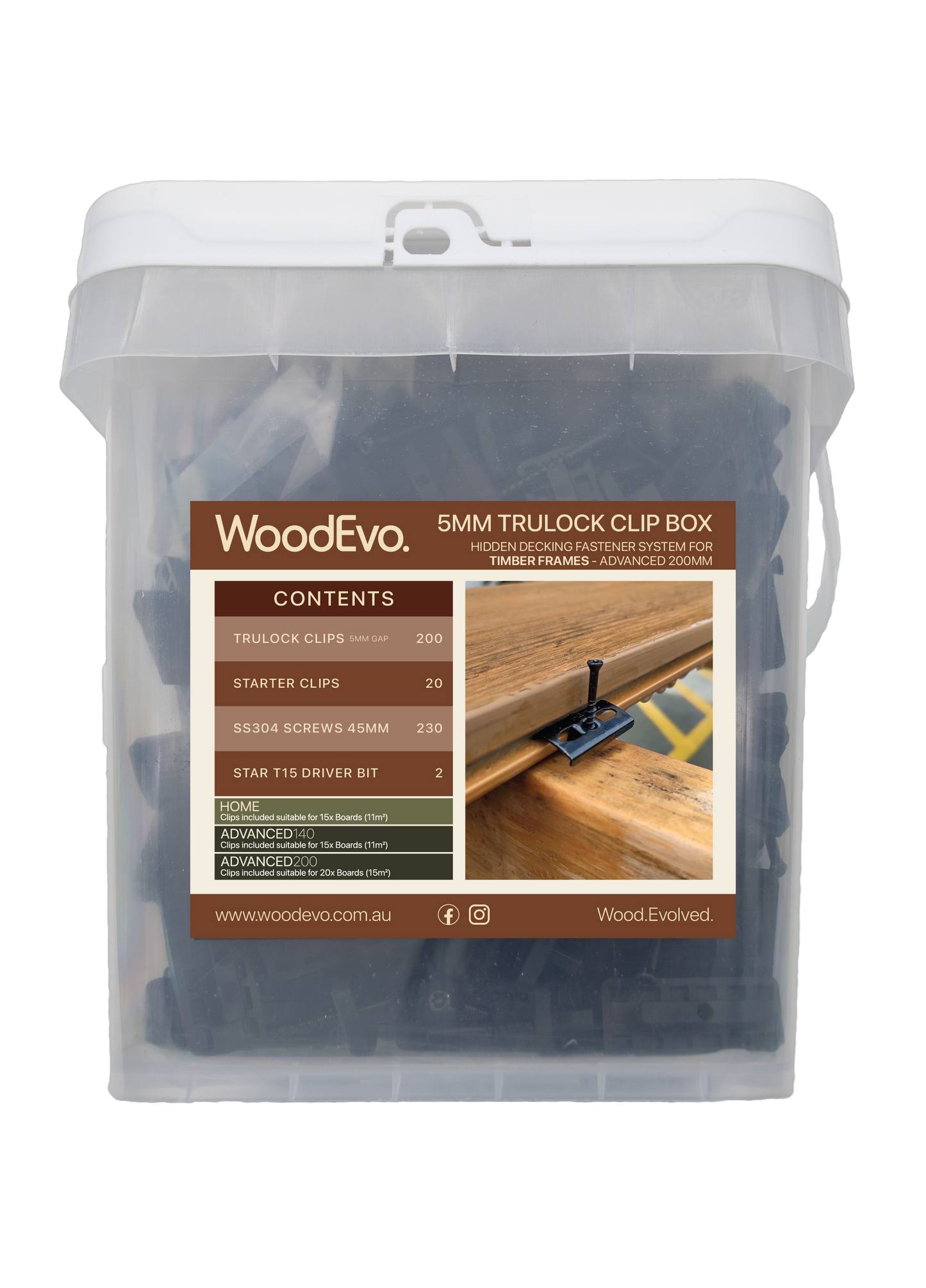 WoodEvo Board Clip Box (5mm)