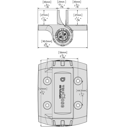 D&D - TruClose Hinge Heavy Duty (Pair)- 60kg