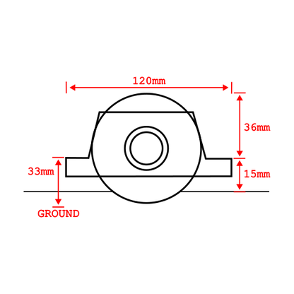 Internal Sliding Gate Wheels (U Groove)